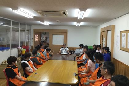 全体朝礼です